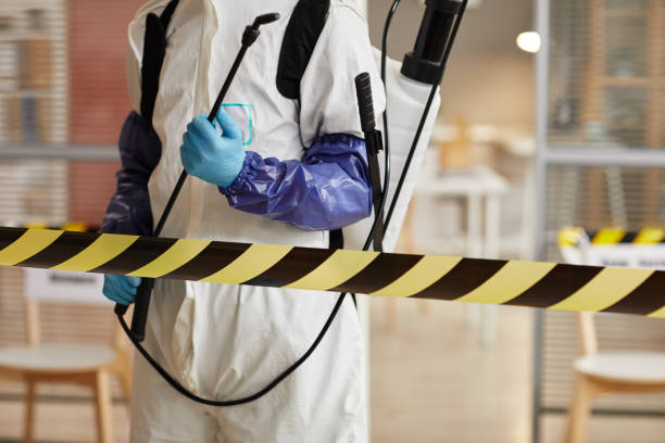 Professional Biohazard Cleanup technician working in South Bound Brook, NJ